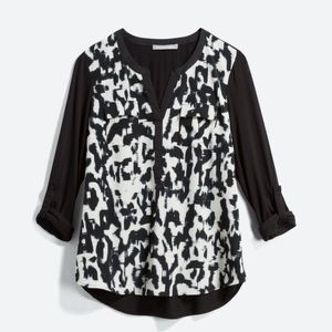 Daniel Rainn Black and White tunic top